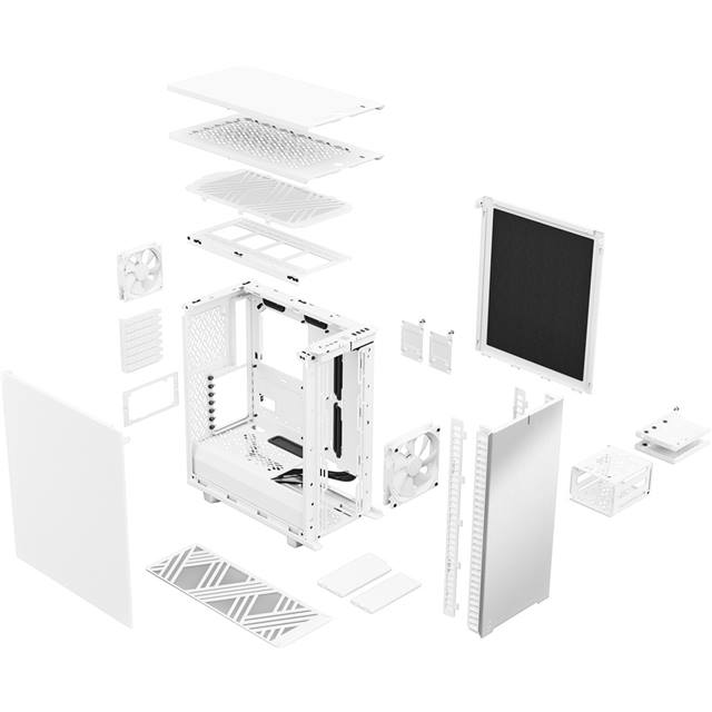 Fractal Design Boîtier d’ordinateur Define 7 Compact Blanc