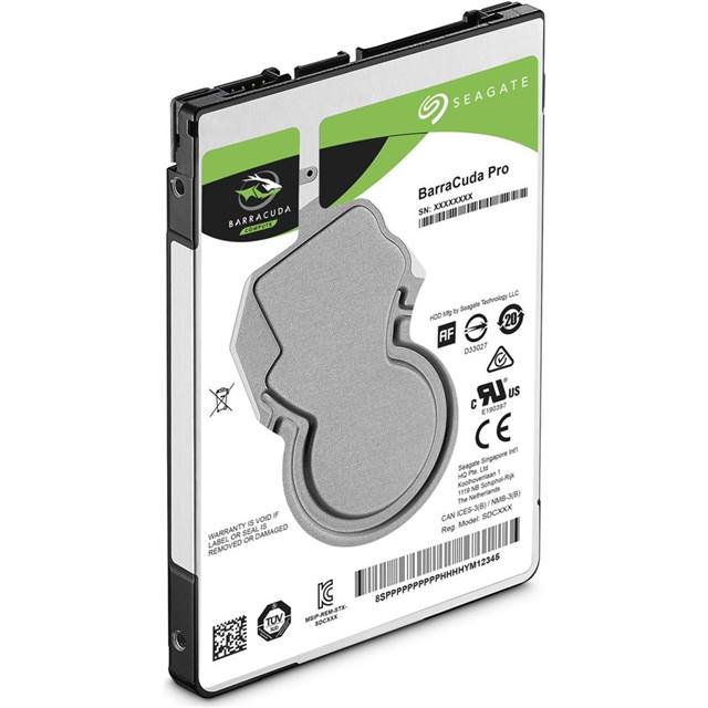 Seagate Disque dur BarraCuda Pro 2.5" SATA 1 TB