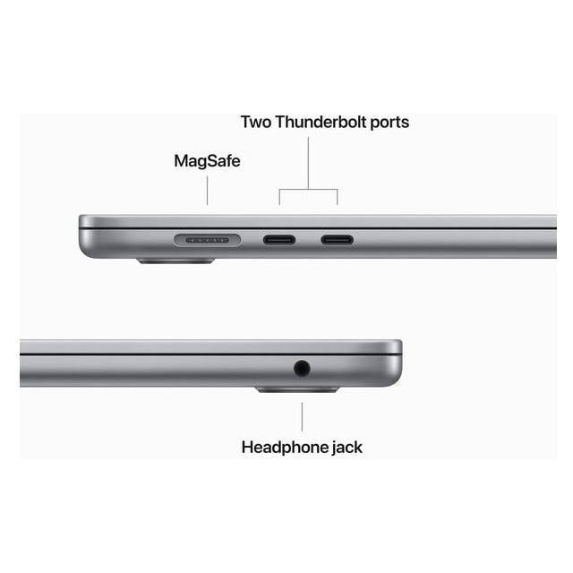 Apple MacBook Air 2023 (15.3" 2.8K, M2-8C CPU , 8GB, 256GB SSD, M2-10C GPU, macOS) - dunkelgrau