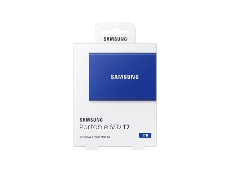 Samsung Disque SSD Externe Portable T7 Non-Touch, 1000 Go, Indigo