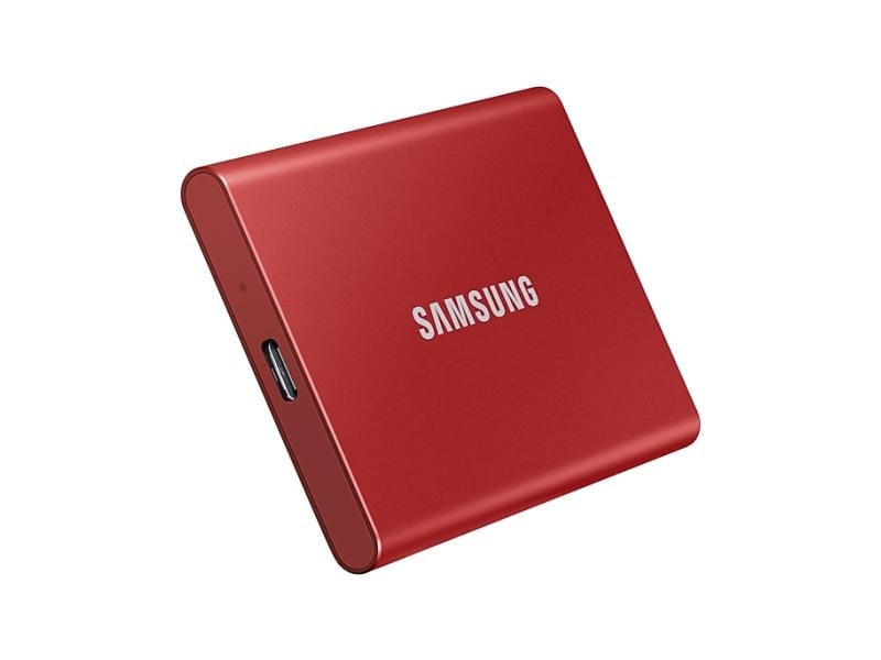 Samsung SSD externe Portable T7 Non-Touch, 1000 GB, Rouge