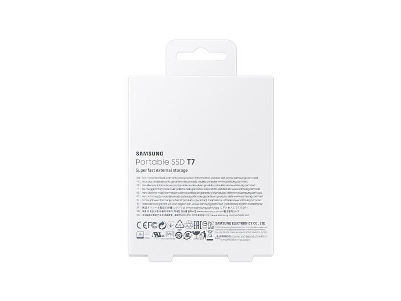 Samsung Externe SSD Portable T7 Non-Touch, 2000 GB, Titanium