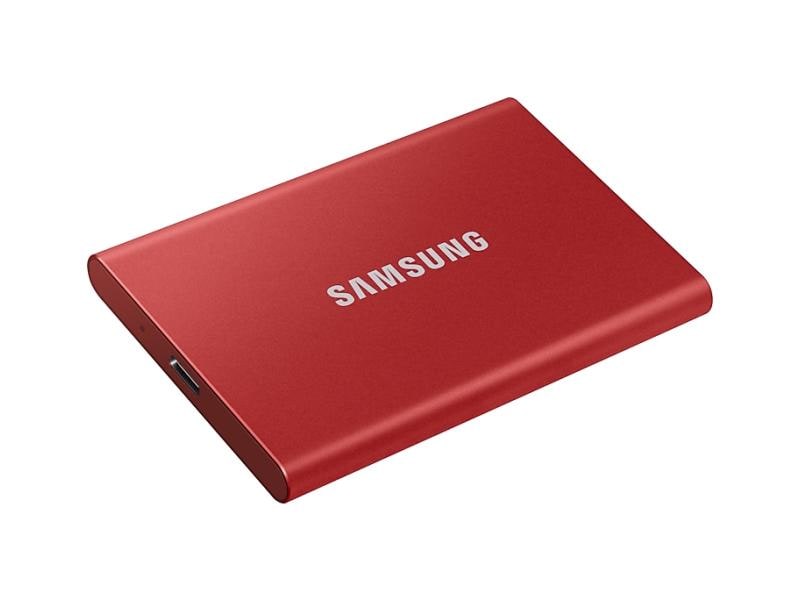 Samsung Externe SSD Portable T7 Non-Touch, 500 GB, Rot