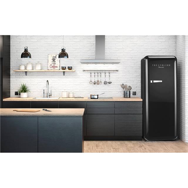 Trisa Kühlschrank Frescolino Classic Schwarz, Rechts