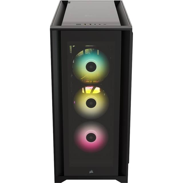 Corsair Boîtier d’ordinateur iCUE Midi Tower 5000X RGB TG Noir