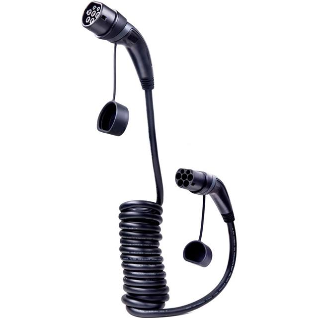 ANS Ladekabel Typ 2 32 A spiralisiert 5 m