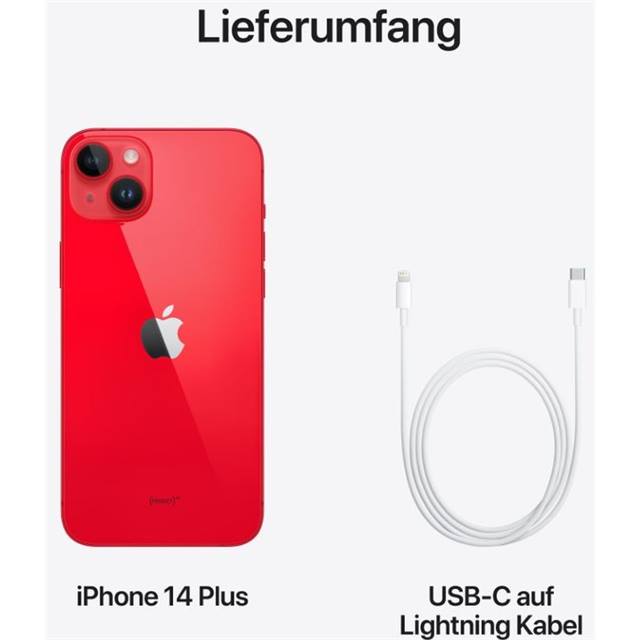 Apple iPhone 14 Plus (6/512 Go, rouge)