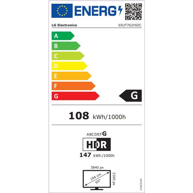 LG TV d’hôtel 65UT762V 65 "