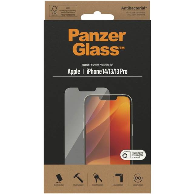 PanzerGlass Displayschutz Classic Fit iPhone 14