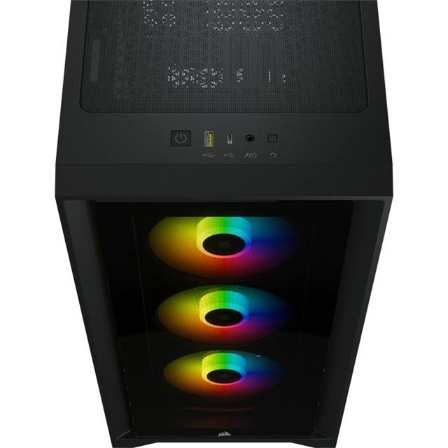 Corsair Boîtier d’ordinateur iCUE 4000X RGB Noir