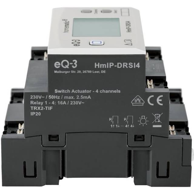 HomeMatic IP Funk-Schaltaktor für Hutschienenmontage 4-fach