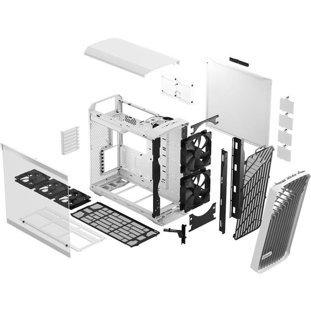 Fractal Design Torrent TG Clear Tint - weiss