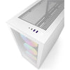 NZXT Boîtier d’ordinateur H7 Flow RGB Blanc mat