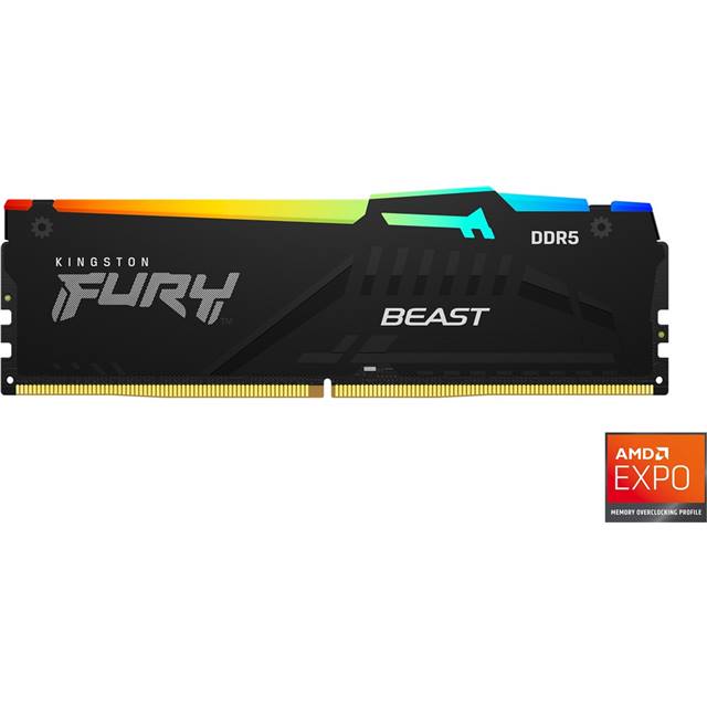 Kingston Fury Beast RGB, DDR5, 16GB (1x 16GB), 5600MHz