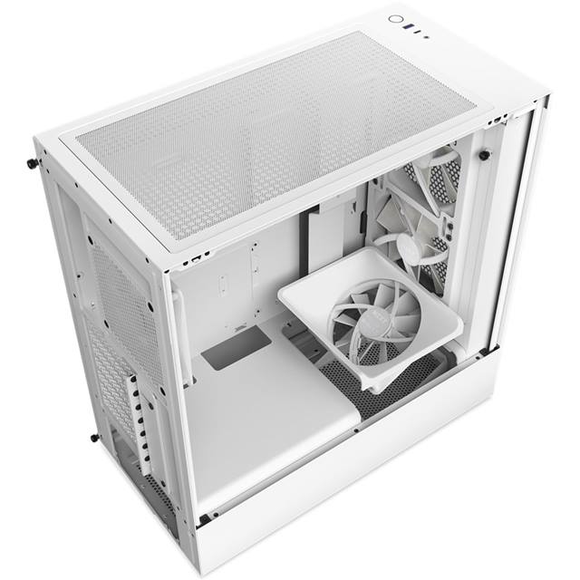 NZXT Boîtier d’ordinateur H5 Flow RGB Blanc mat