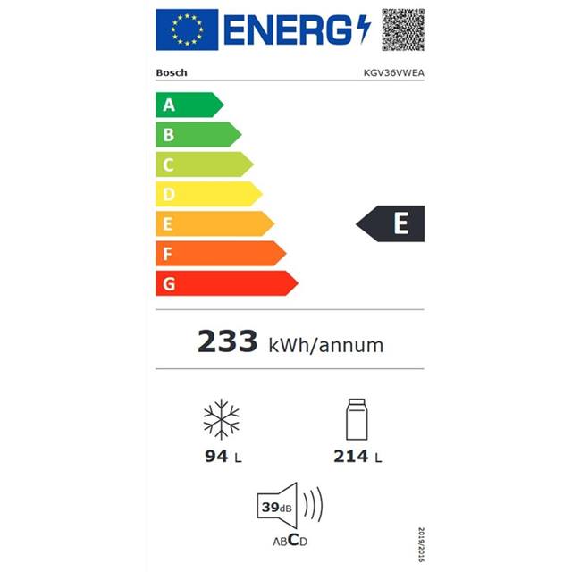 Bosch Réfrigérateur congélateur KGV36VWEA Droite