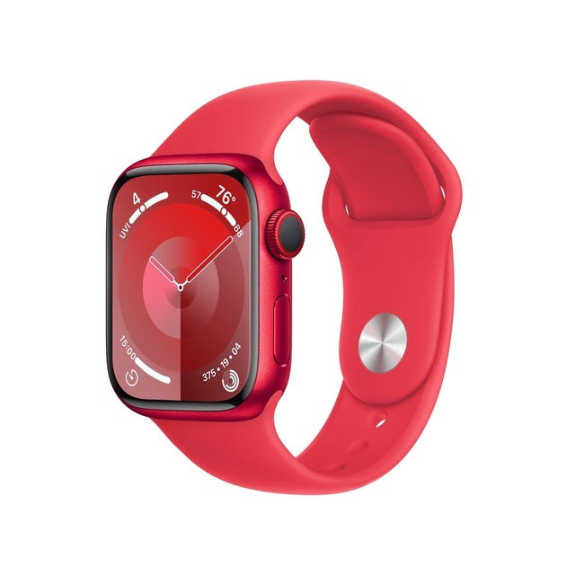 Apple Watch Series 9 GPS (Aluminium Minuit) - 45 mm - Bracelet Sport M/L (PRODUCT) RED