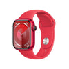 Apple Watch Series 9 GPS + Cellular (Aluminium Mi-nuit) - 41 mm - Bracelet de sport M/L (PRODUCT) RED