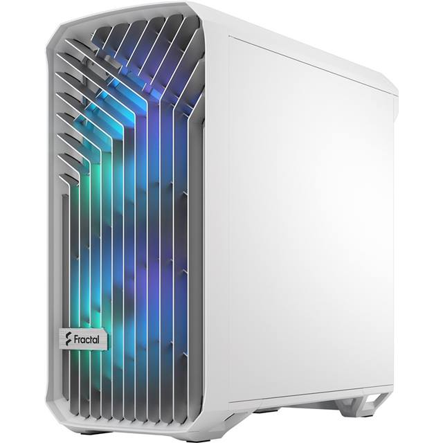 Fractal Design Boîtier d’ordinateur Torrent Compact RGB TG Light Tint Blanc