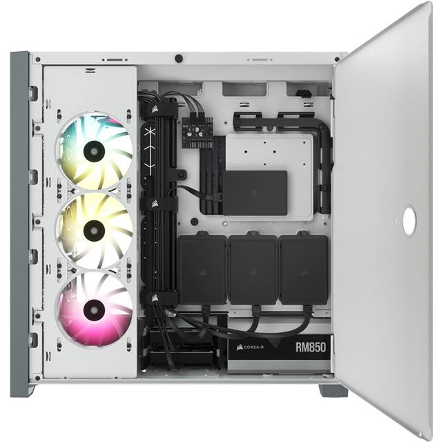 Corsair Boîtier d’ordinateur Midi Tower 5000D Airflow TG Blanc