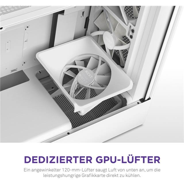 NZXT Boîtier d’ordinateur H5 Flow RGB Blanc mat