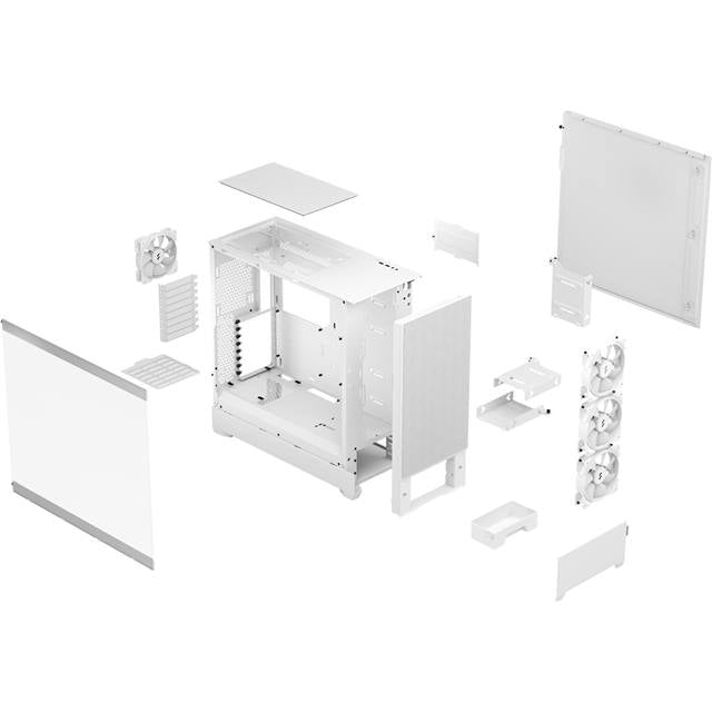 Fractal Design Boîtier d’ordinateur Pop XL Air RGB TG Blanc