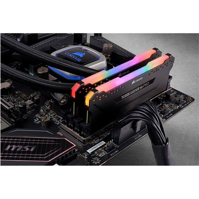 Corsair DDR4-RAM Vengeance RGB PRO Black iCUE 3466 MHz 4x 16 Go