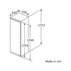 Bosch Réfrigérateur encastré KIF81PFE0 Droit (modifiable)