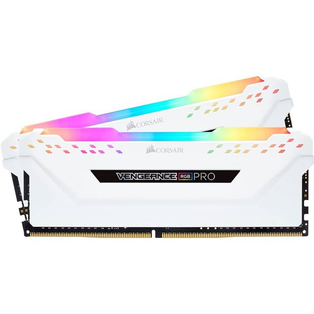 Corsair Vengeance RGB Pro, DDR4, 32GB (2 x 16GB), 3200MHz - weiss