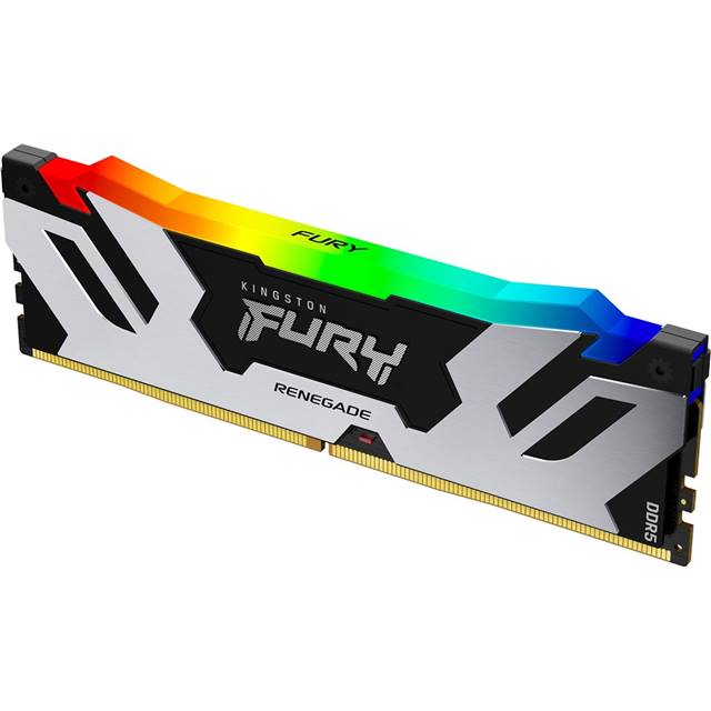 Kingston Fury Renegade RGB, DDR5, 32GB (2 x 16GB), 6800MHz - silber