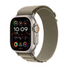 Apple Watch Ultra 2 GPS + Cellular (Titane Argenté) - 49 mm - Boucle Alpine Petite Olive