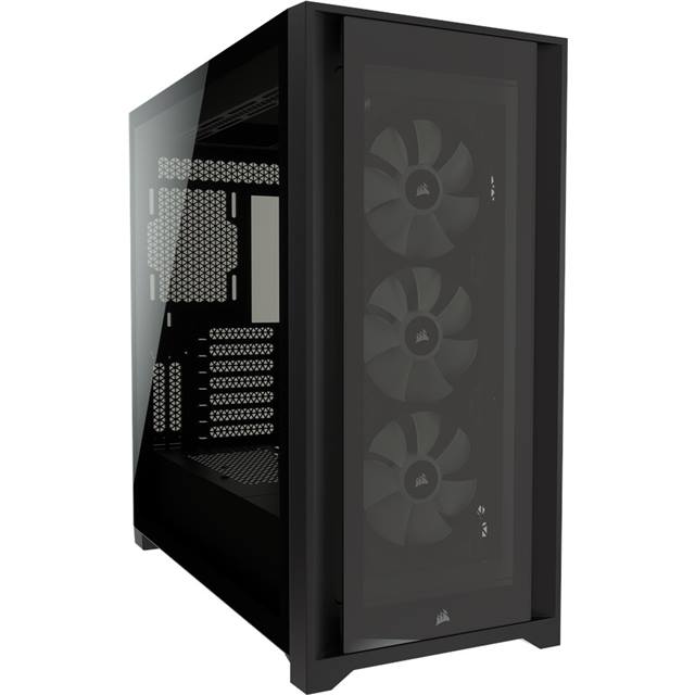 Corsair Boîtier d’ordinateur iCUE Midi Tower 5000X RGB TG Noir