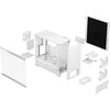 Fractal Design Pop Silent White TG Clear Tint - weiss