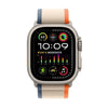 Apple Watch Ultra 2 GPS + Cellular (Titane Gris Argent) - 49 mm - Trail Loop S/M Orange/Beige