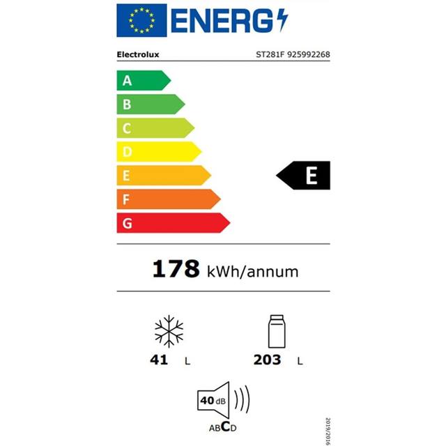 Electrolux Réfrigérateur congélateur ST281F, Droite/Changeable