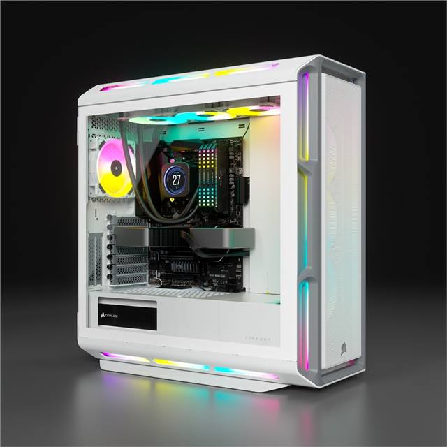 Corsair Boîtier d’ordinateur iCUE 5000T RGB Blanc