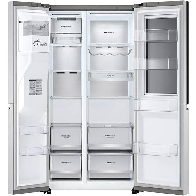 LG Foodcenter GSXV90BSDE Brushed Steel