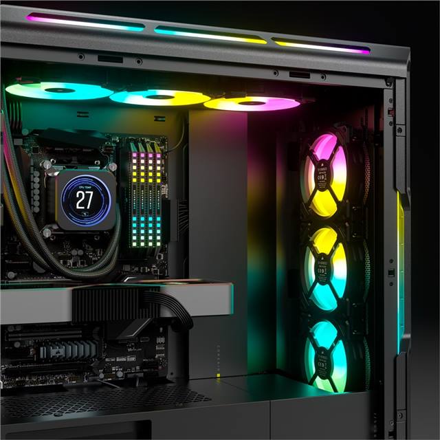 Corsair Boîtier d’ordinateur iCUE 5000T RGB Noir