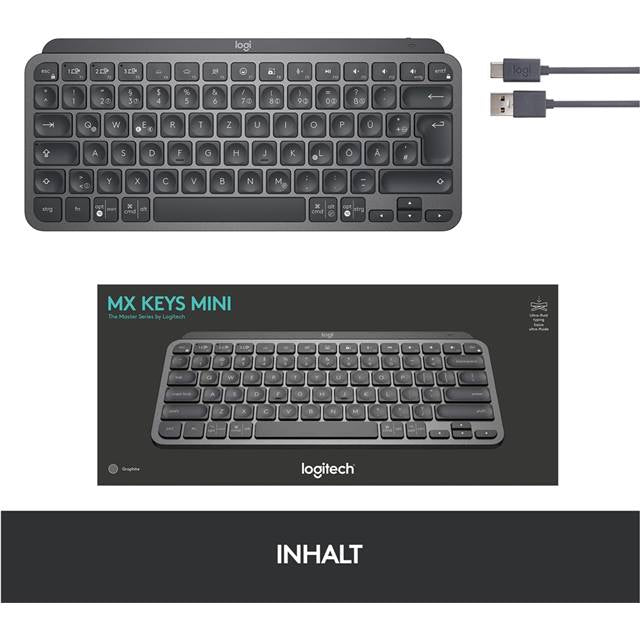 Logitech Clavier MX Keys Mini Graphite CH-Layout