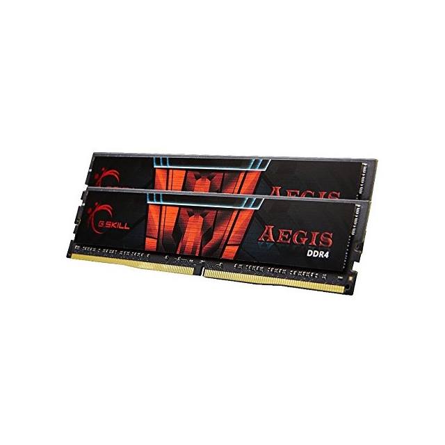 G.Skill Aegis, DDR4, 32 Go (2 x 16 Go), 3200 MHz - noir/rouge