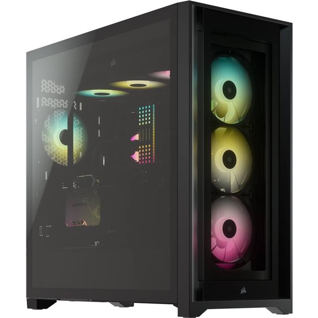 Corsair Boîtier d’ordinateur iCUE Midi Tower 5000X RGB TG Noir