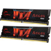 G.Skill Aegis, DDR4, 32 Go (2 x 16 Go), 3200 MHz - noir/rouge