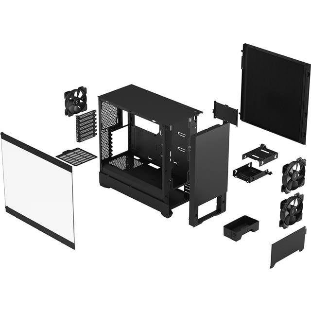 Fractal Design Boîtier d’ordinateur Pop Silent TG Noir