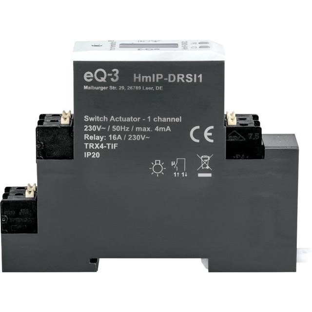 HomeMatic IP Schaltaktor für Hutschienenmontage – 1-fach