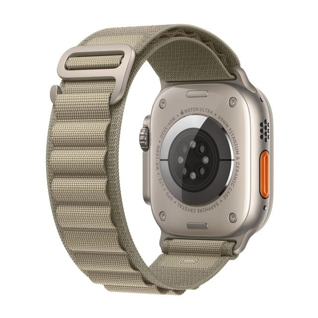 Apple Watch Ultra 2 GPS + Cellular (Titane Argenté) - 49 mm - Boucle Alpine Petite Olive