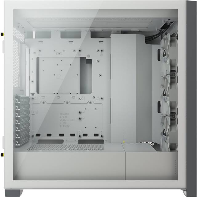 Corsair Boîtier d’ordinateur iCUE Midi Tower 5000X RGB TG Blanc