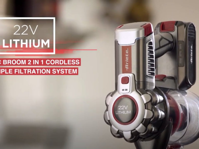 Ariete Akku-Hand- und Stielsauger ARI-2757 Rot