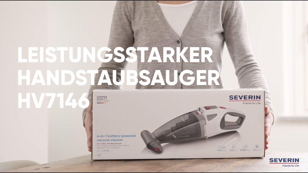 Severin Akku-Handsauger HV7146 Grau/Weiss