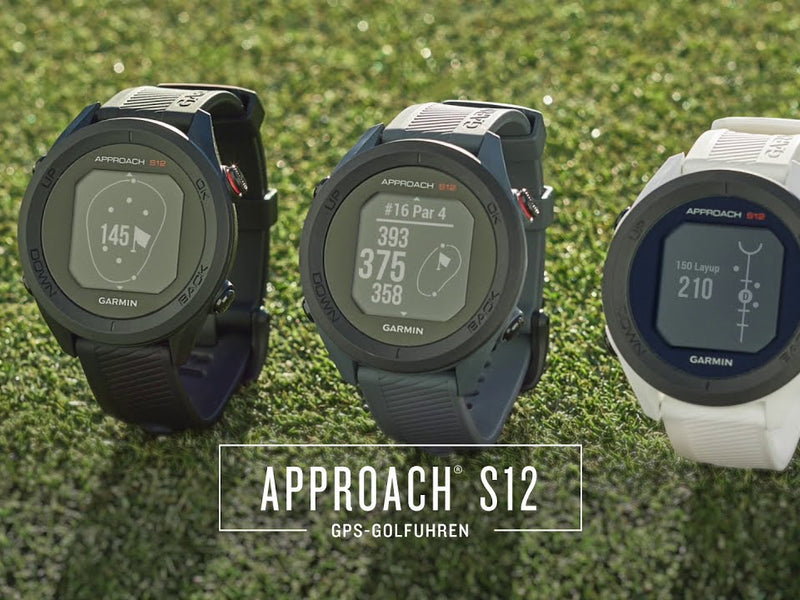 GARMIN GPS-Sportuhr Approach S12 Schwarz/Weiss