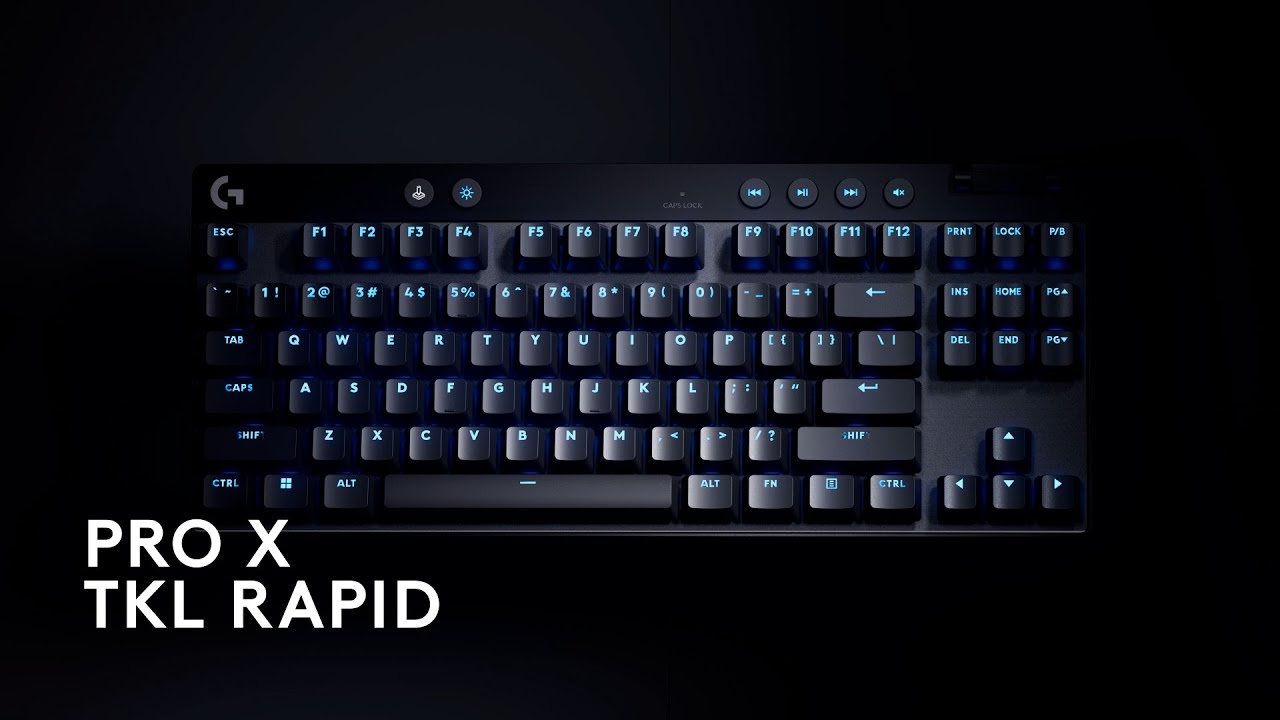 Logitech Gaming-Tastatur Pro X TKL Rapid Schwarz